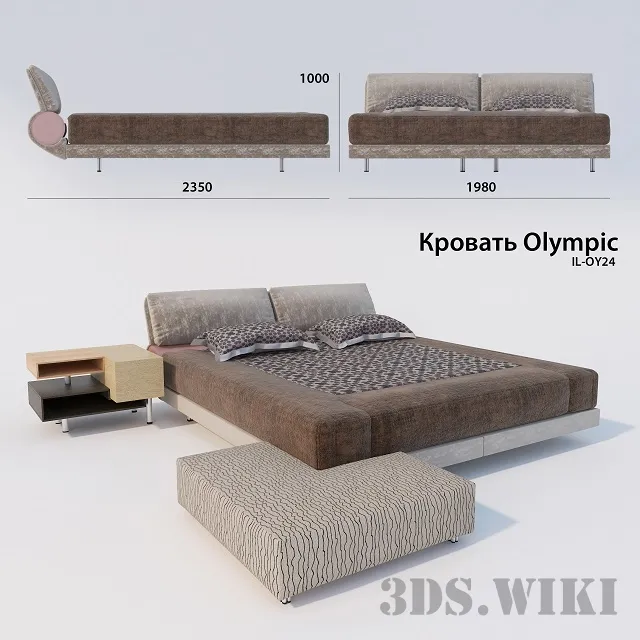 furniture – Olympic IL Loft bed – IL Loft Collection 3D Model
