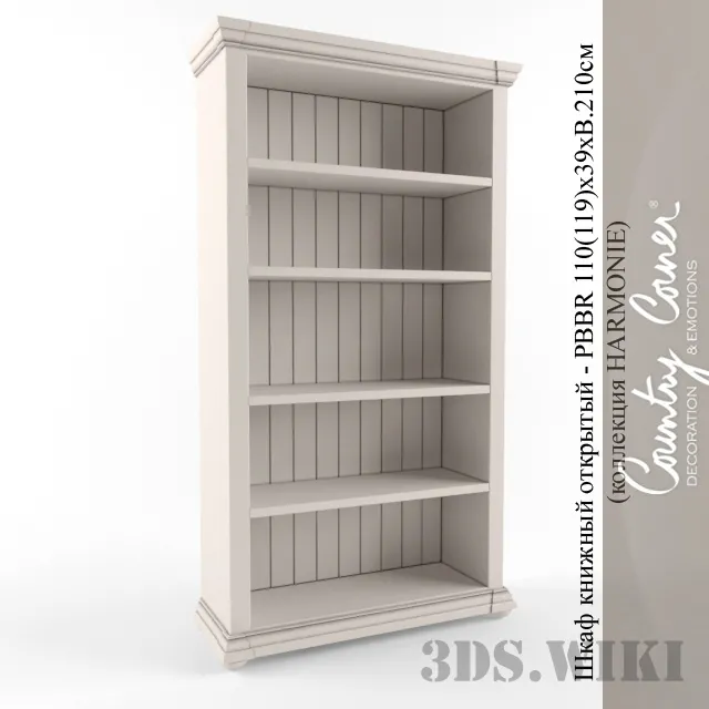 furniture – Open Bookcase 110 Country Corner 3D Model