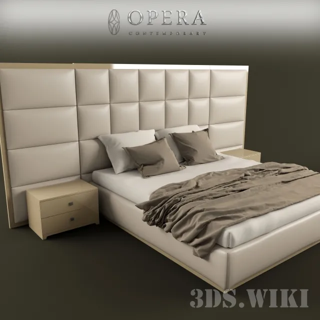 furniture – Opera bed by Angelo Cappellini 3D Model