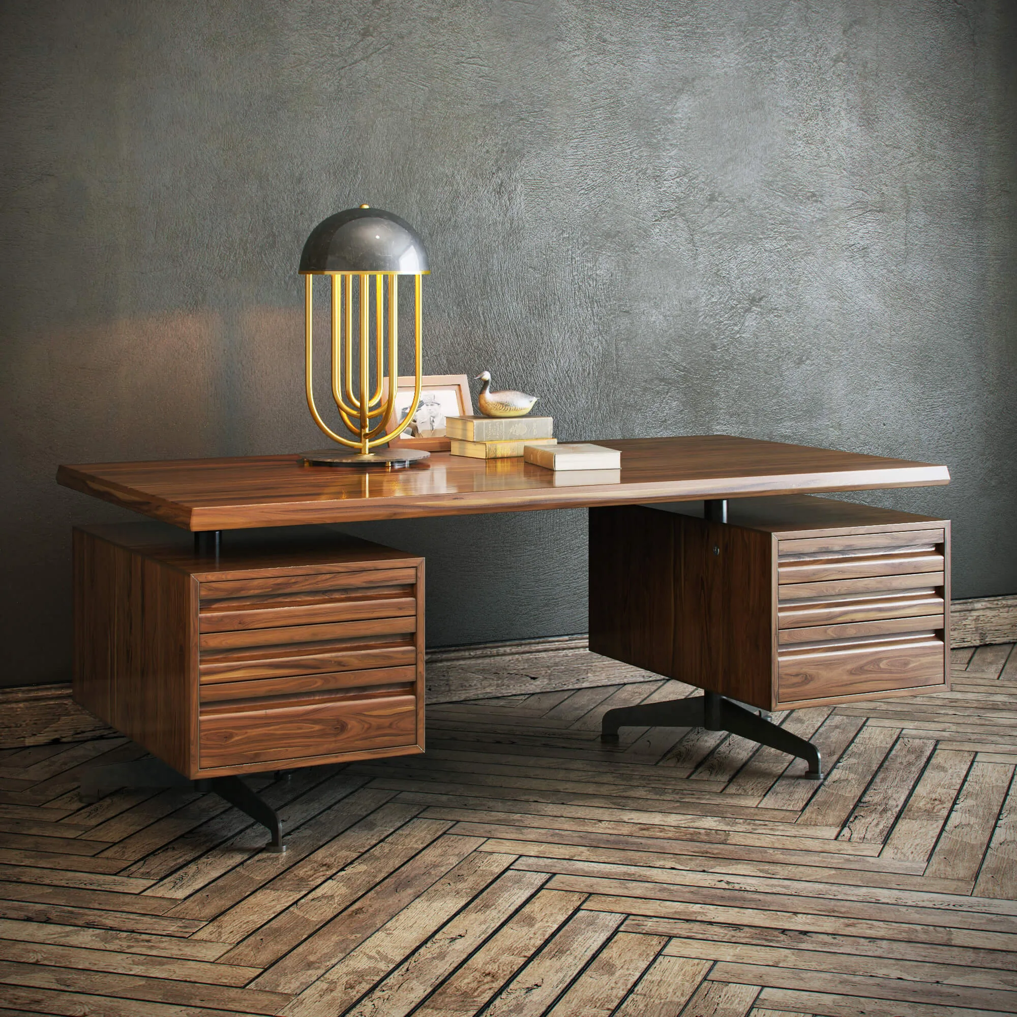 furniture – Osvaldo Borsani chest of drawer 3D Model furniture – Osvaldo Borsani chest of drawer 3D Model