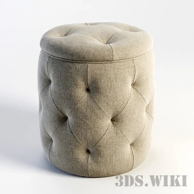 furniture – Ottoman NILS 802.007 3D Model furniture – Ottoman NILS 802.007 3D Model