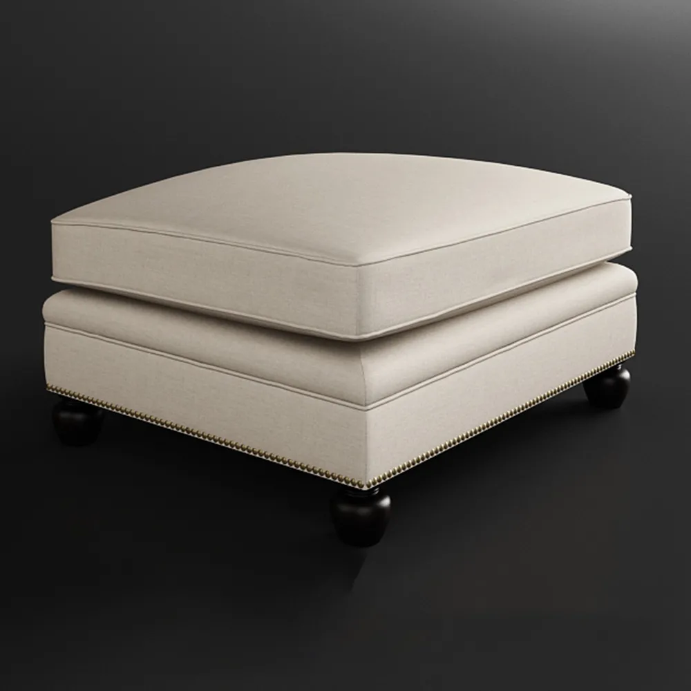 furniture – Ottoman/ puff chair EDWARDIAN by EJ Victor 3D Model