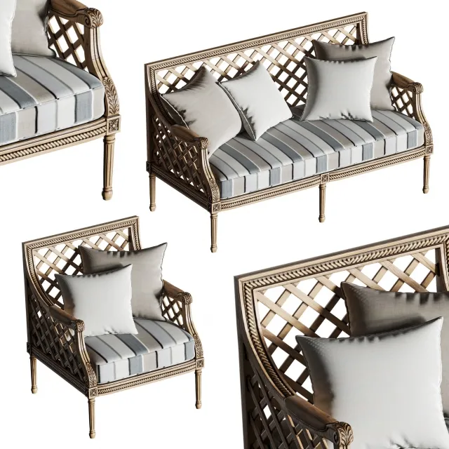 furniture – outdoor furniture set 3D Model