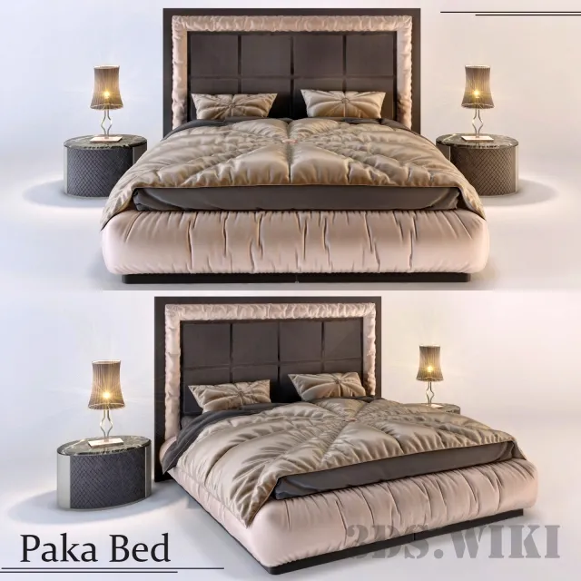 furniture – Paka Double Bed 3D Model furniture – Paka Double Bed 3D Model