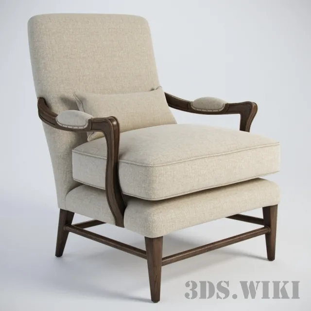 furniture – PALMER ARMCHAIR 602.025-IV03 3D Model