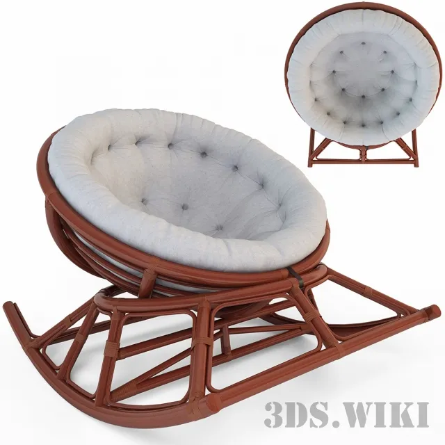 furniture – PAPASAN ROCKER CHAIR 3D Model