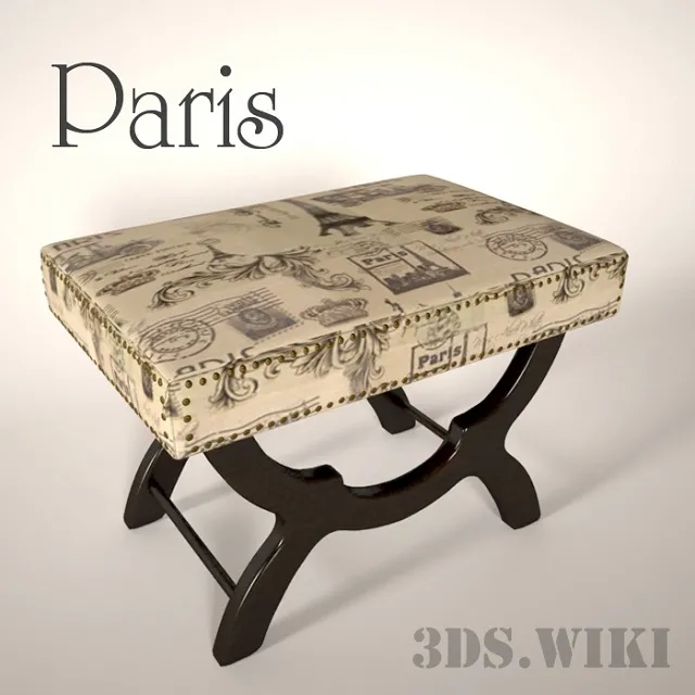 furniture – Paris stool 3D Model