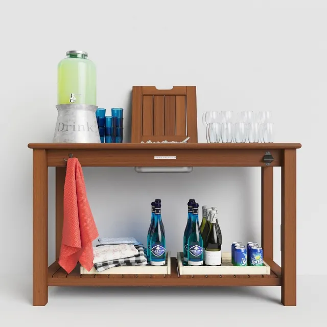 furniture – pb Chatham Ultimate Bar console table 3D Model furniture – pb Chatham Ultimate Bar console table 3D Model