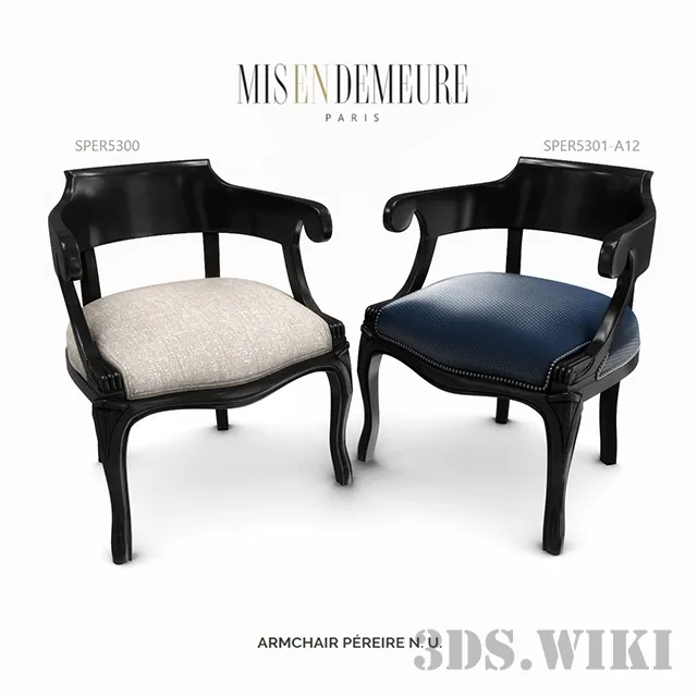 furniture – Pereire Mis en Demeure armchair 3D Model