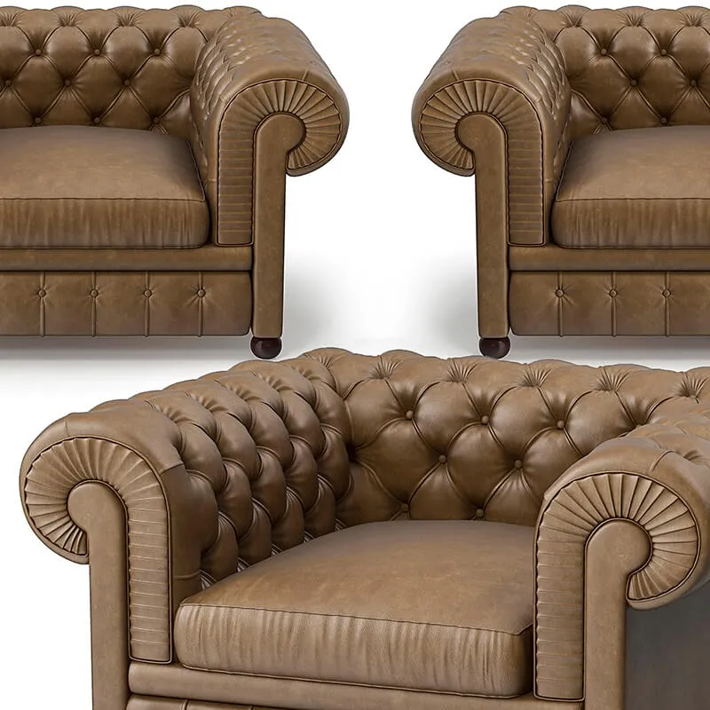 furniture – PF armchair chester one 3D Model