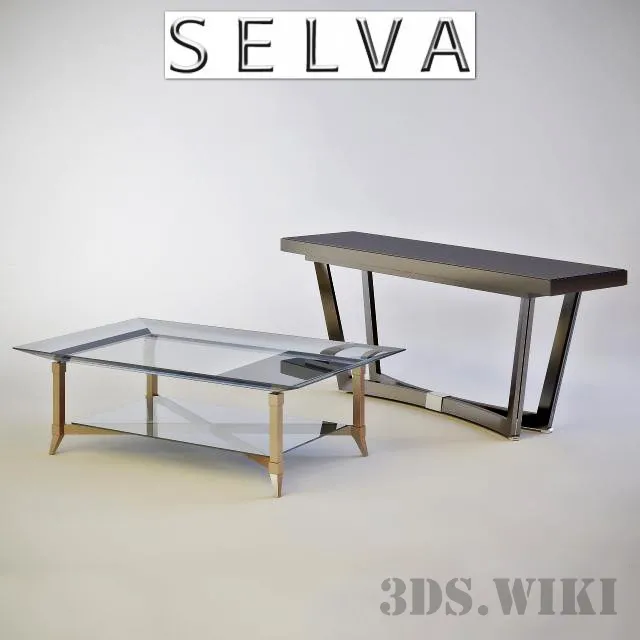 furniture – Philipp Selva Home Tables # 3057 & # 4057 3D Model