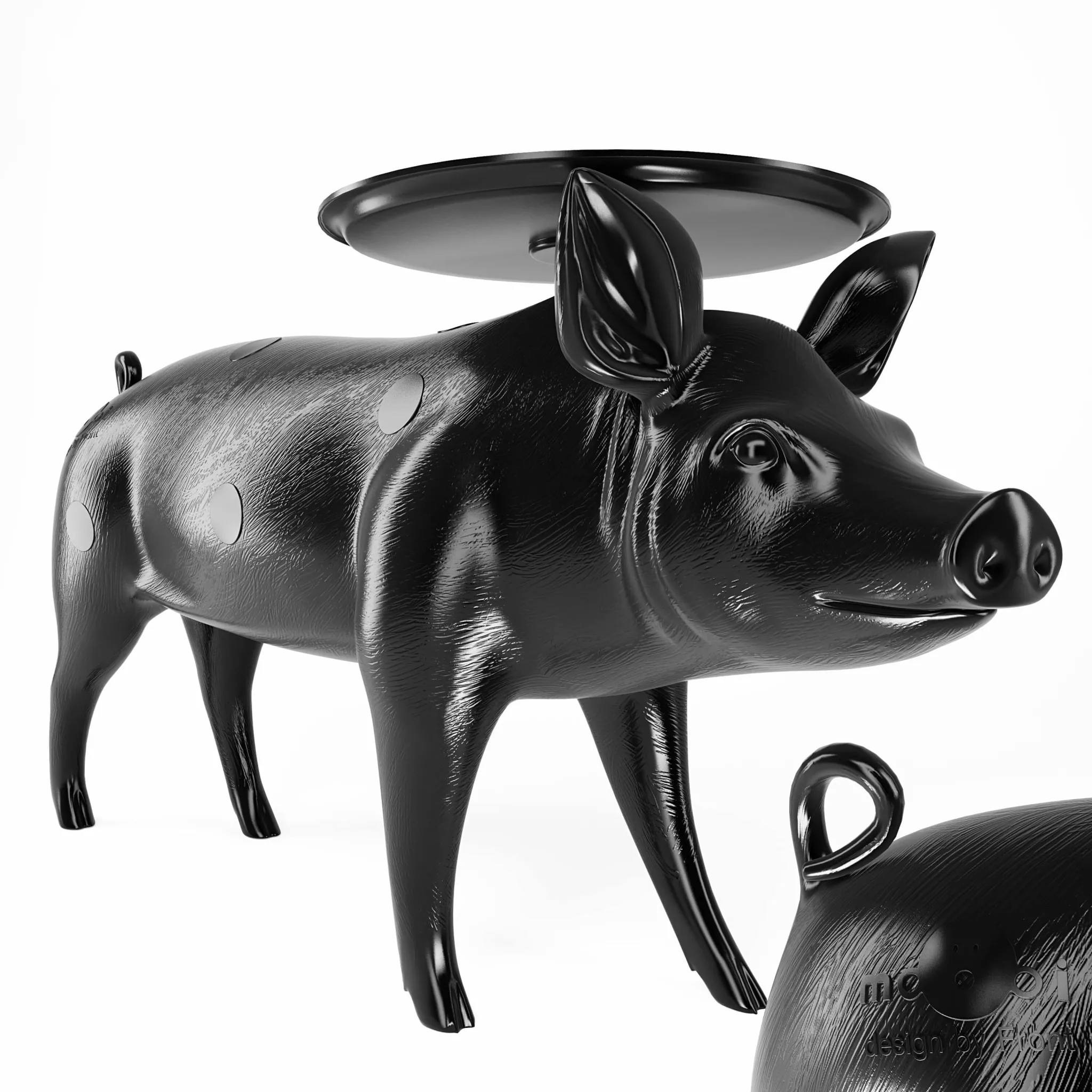 furniture – Pig table 03 3D Model
