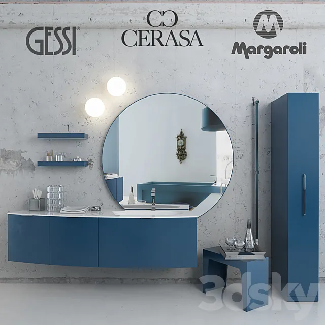 Furniture plumbing and decoration in the bathroom – Cerasa – Maori 3D Model Furniture plumbing and decoration in the bathroom – Cerasa – Maori 3D Model