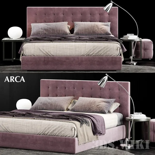 furniture – Poliform Arca Bed 3D model 3D Model furniture – Poliform Arca Bed 3D model 3D Model