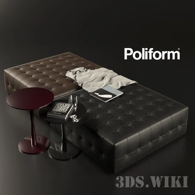 furniture – POLIFORM GANT / FLUTE 3D Model furniture – POLIFORM GANT / FLUTE 3D Model