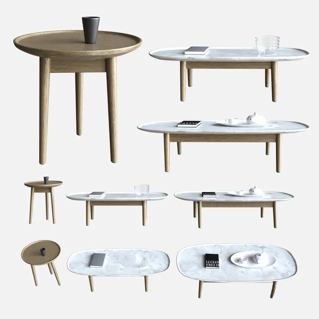 furniture – Poliform Mad coffee table 03 3D Model