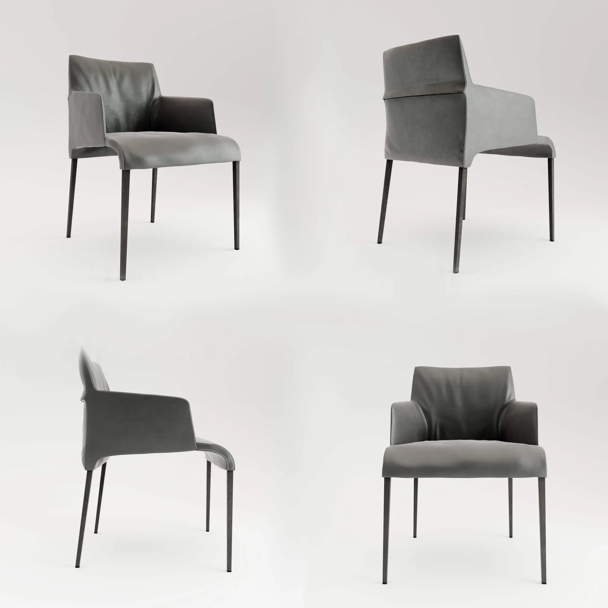 furniture – Poliform Seattle armchair 07 3D Model