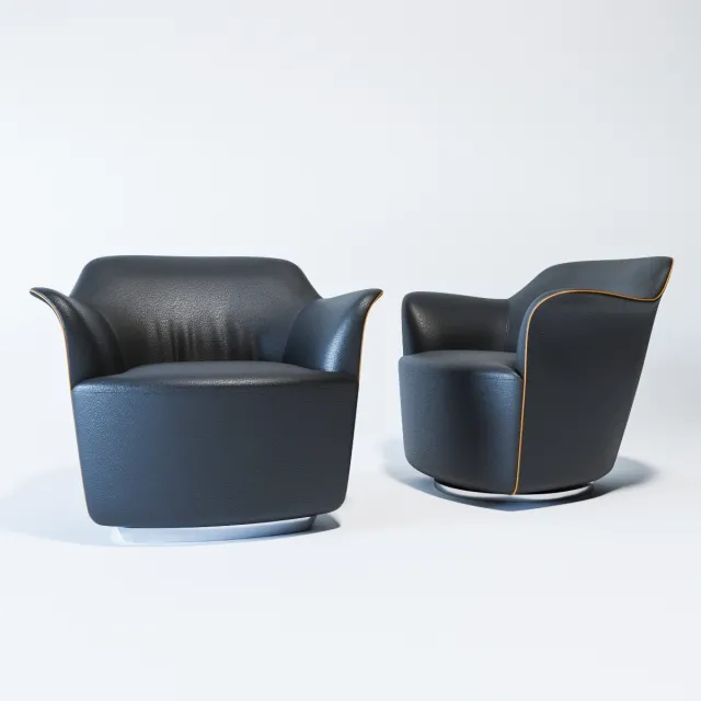 furniture – Poltrona Frau Aida armchair and swivel armchair 3D Model furniture – Poltrona Frau Aida armchair and swivel armchair 3D Model