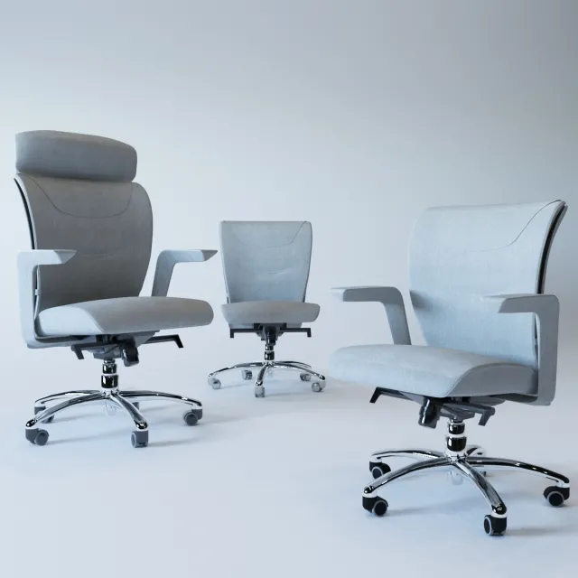 furniture – Poltrona Frau Brief chairs: President Executive Managerial Meeting 3D Model