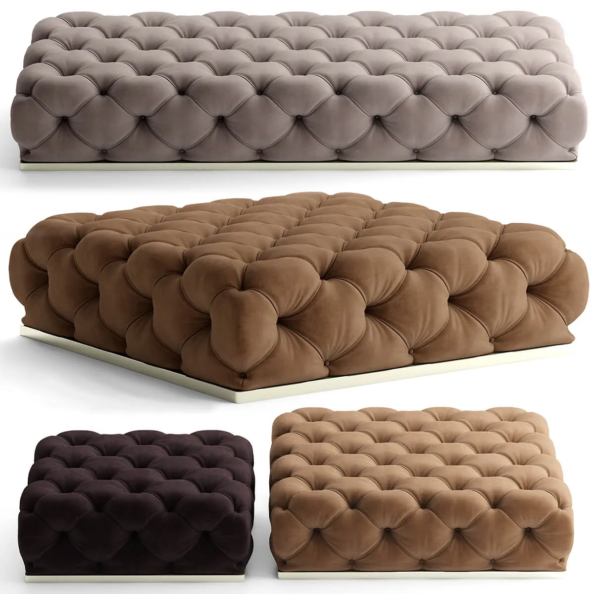 furniture – Poof Vittoria Frigerio Caracciolo 3D Model furniture – Poof Vittoria Frigerio Caracciolo 3D Model