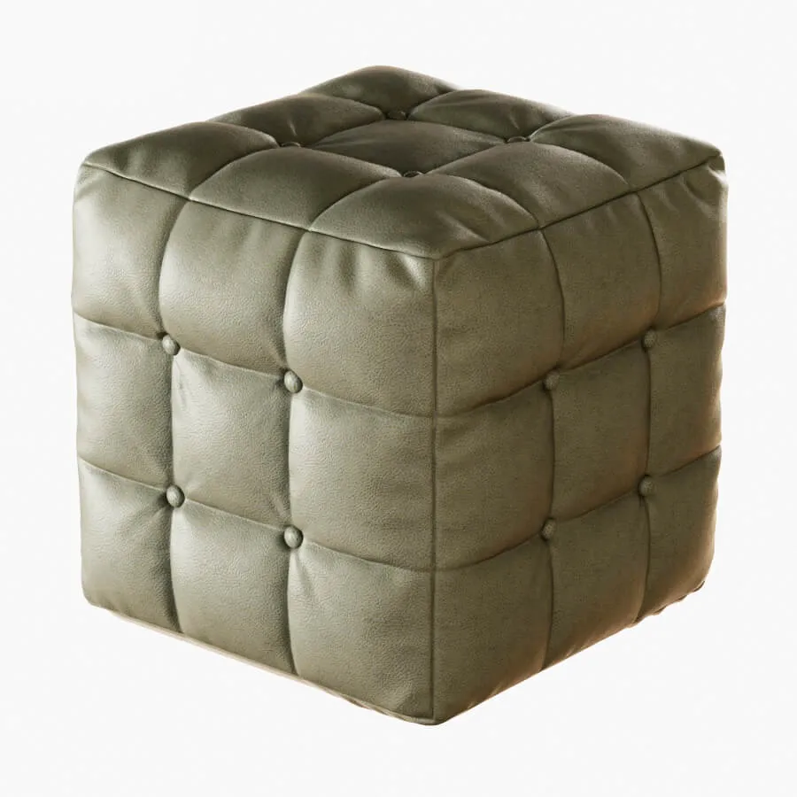 furniture – Poof with buttons 3D Model furniture – Poof with buttons 3D Model