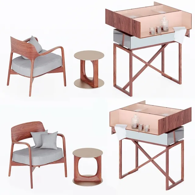 furniture – Porada set 1 3D Model