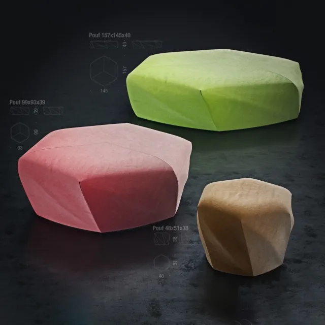 furniture – Pouf – Brook – Moroso 3D Model furniture – Pouf – Brook – Moroso 3D Model