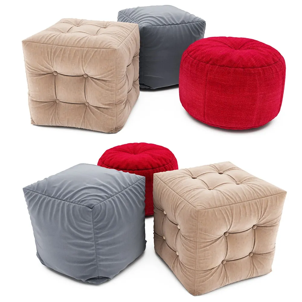 furniture – Pouf collection 09 3D Model furniture – Pouf collection 09 3D Model