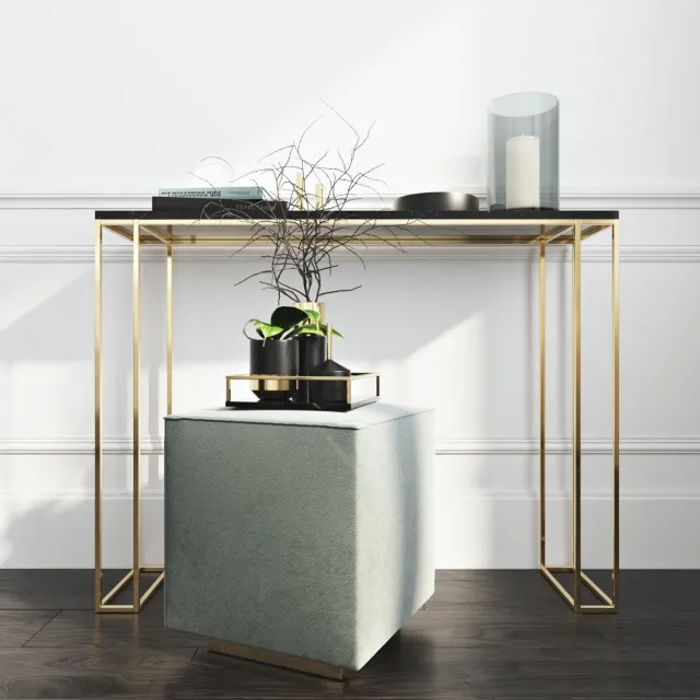 furniture – Pouf Console Decor 3D Model