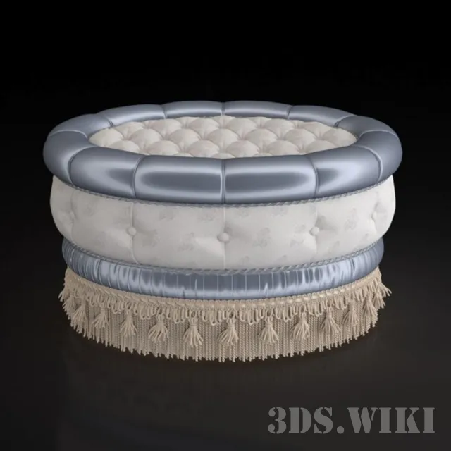 furniture – Pouff round 3D Model furniture – Pouff round 3D Model