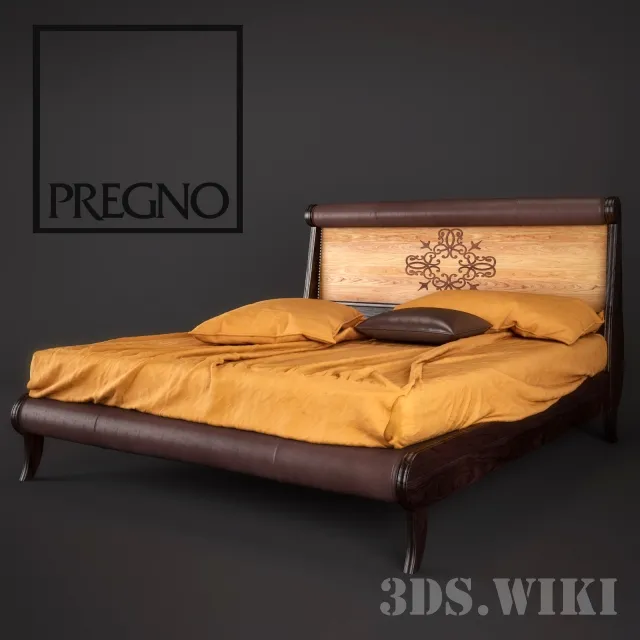 furniture – Pregno L63 bed 3D Model furniture – Pregno L63 bed 3D Model