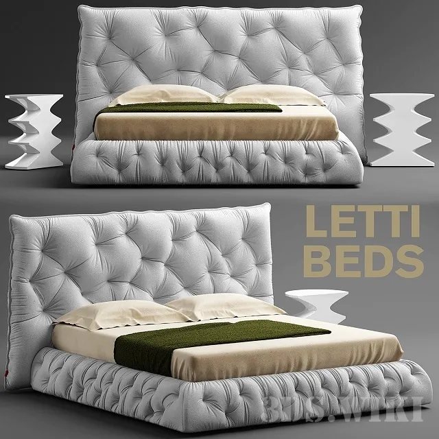 furniture – Punto Pianca bed 3D Model