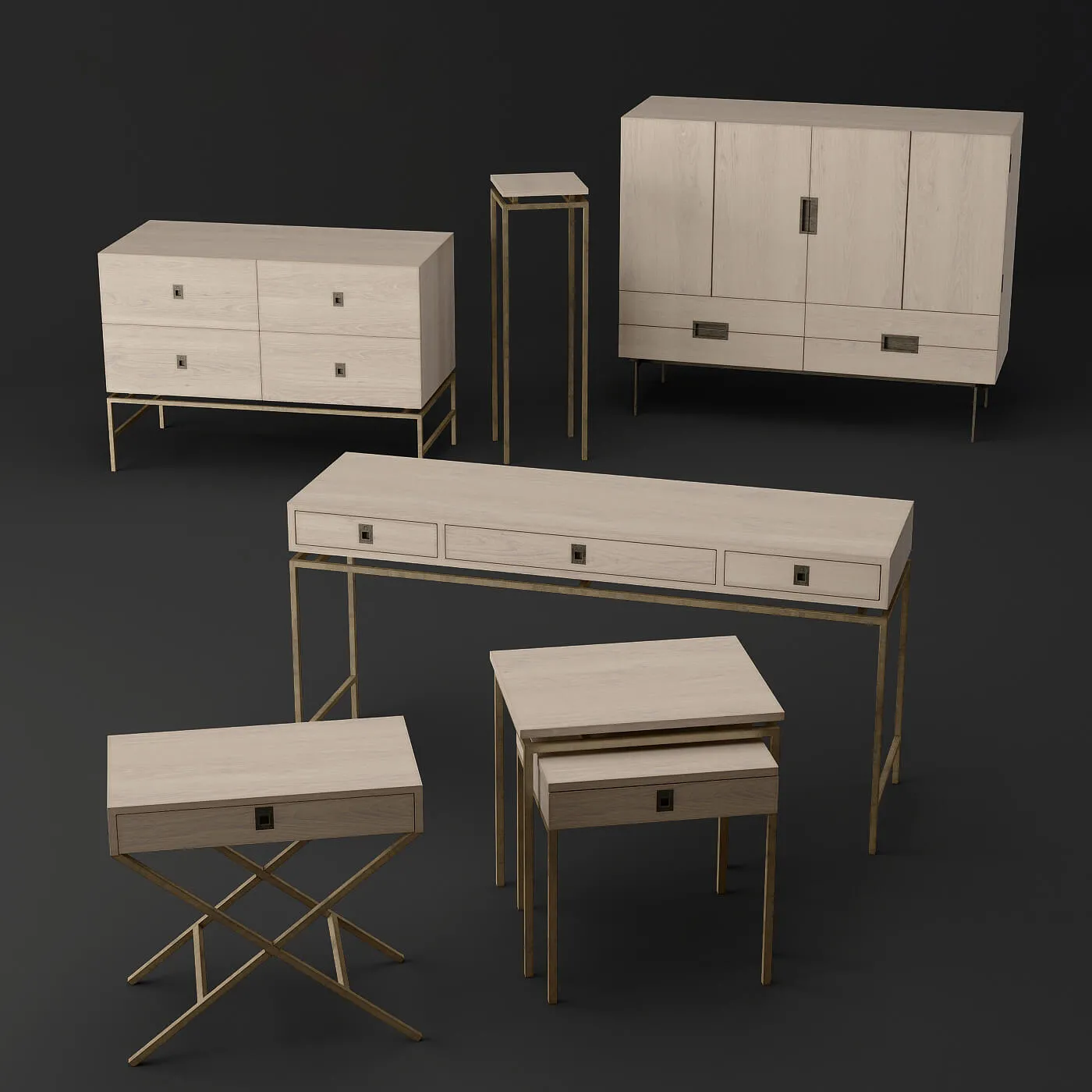 furniture – Racks collection 04 3D Model