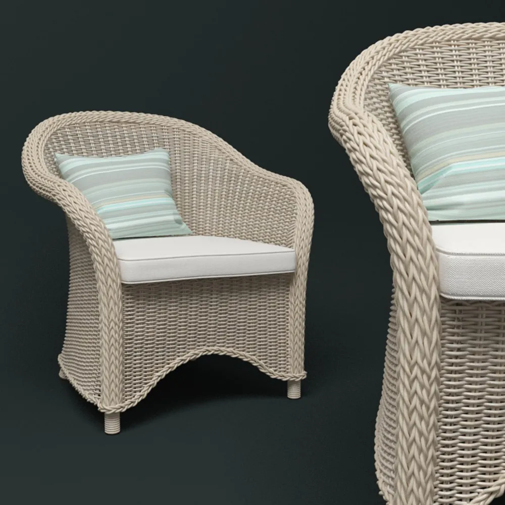 furniture – Rattan Armchairs 3D Model