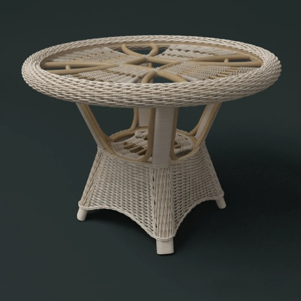 furniture – Rattan Table 3D Model