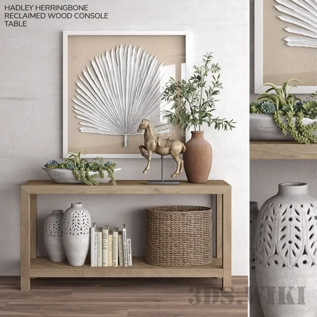 furniture – Reclaimed Wood Console Table 3D Model furniture – Reclaimed Wood Console Table 3D Model