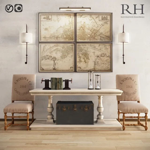 furniture – Restoration hardware 3D Model