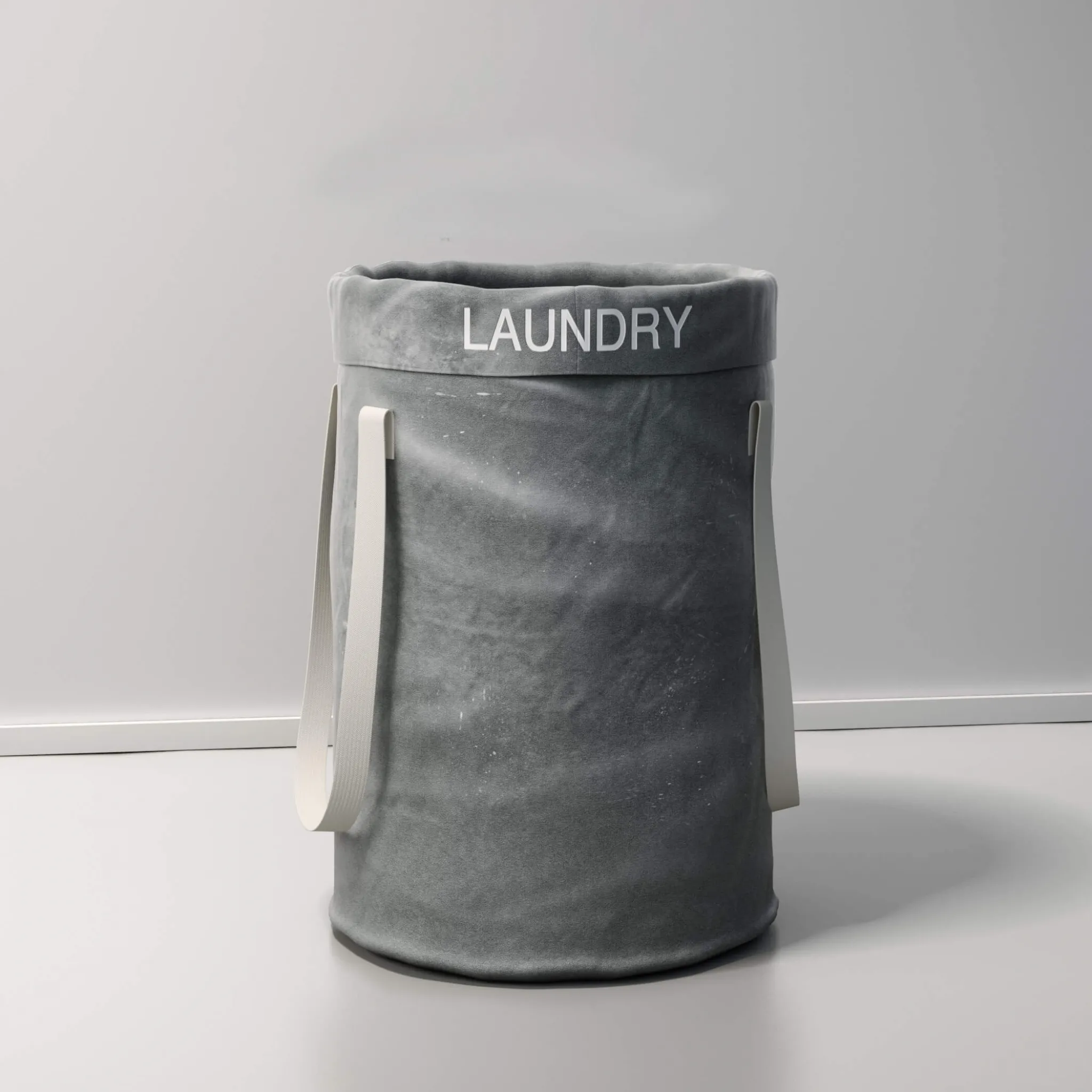 furniture – Restoration Hardware Distressed Canvas Hamper 3D Model