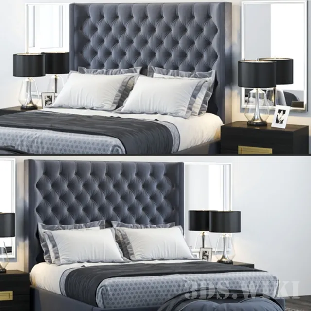 furniture – RH Bed 3D Model furniture – RH Bed 3D Model