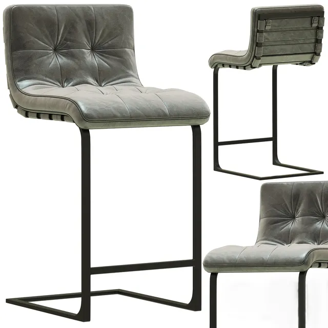 furniture – RH Modern Rossi leather chair 8 3D Model