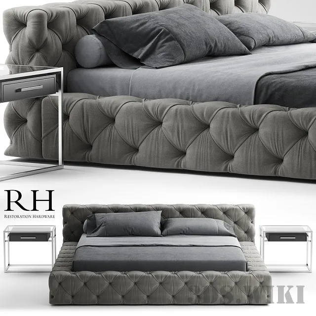 furniture – RH Soho bed 3D Model