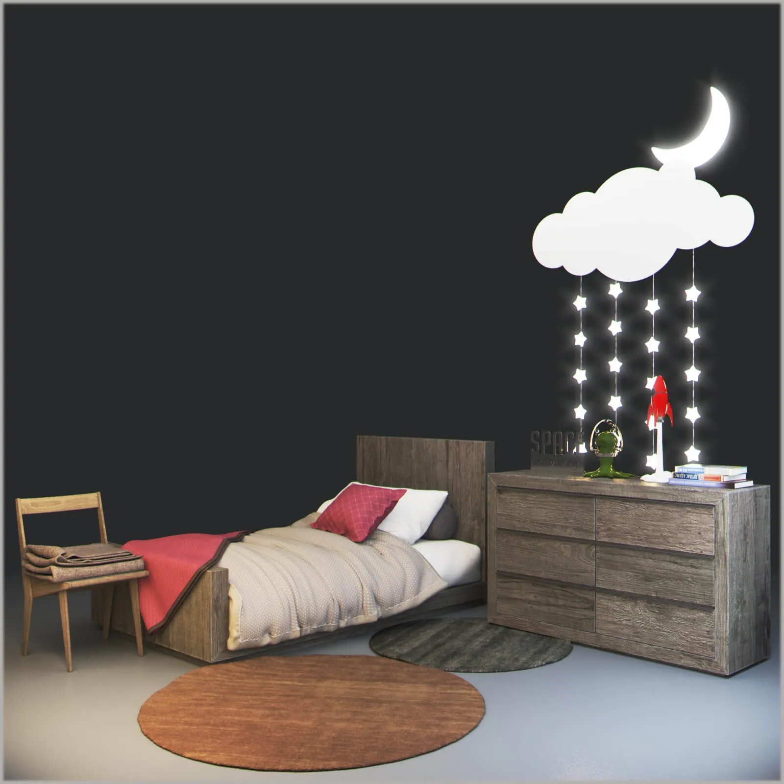 furniture – RH Thayer platform bed 3D Model furniture – RH Thayer platform bed 3D Model