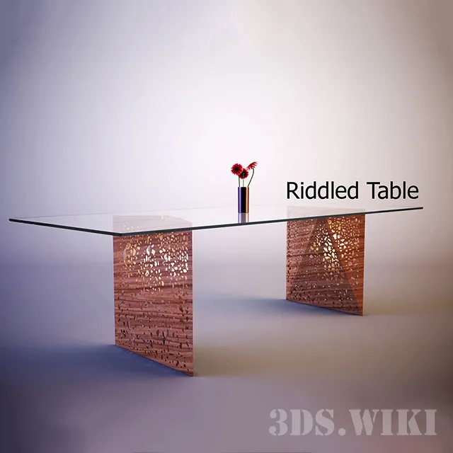furniture – Riddled Table Horm 3D Model