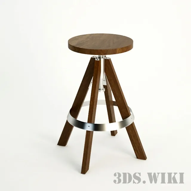 furniture – Rig Acacia Adjustable Bar Stool 3D Model