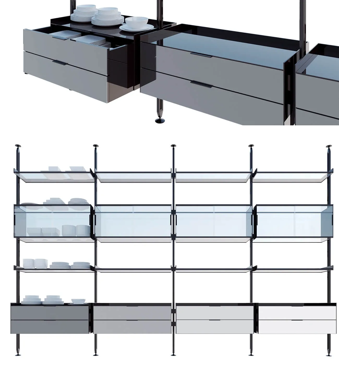 furniture – Rimadesio zenit system 01 3D Model