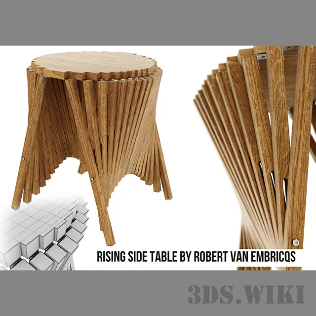 furniture – Rising Table by Robert Van Embricqs 3D Model