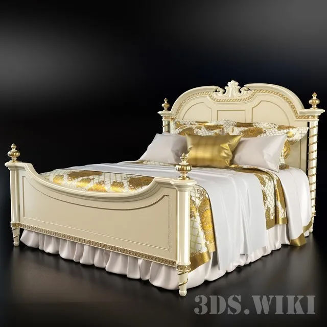 furniture – Riva Mobili D’arte bed from the Hermitage collection 3D Model furniture – Riva Mobili D’arte bed from the Hermitage collection 3D Model