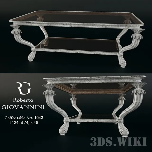 furniture – Roberto Giovannini Art 1043 coffee table 3D Model