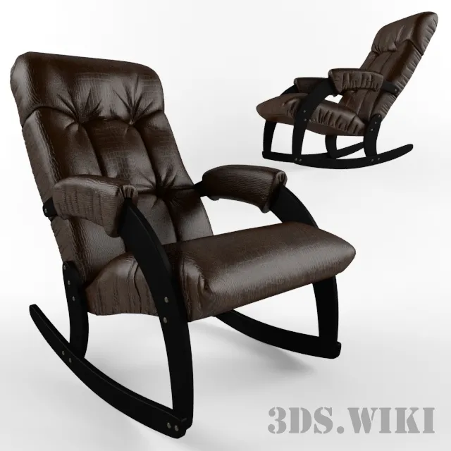furniture – Rocking chair Antik crocodile Comfort Model 67 3D Model