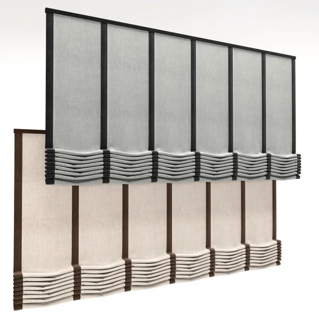 furniture – Roman shade 341 3D Model